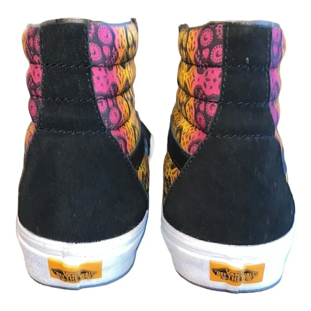 Vans SK8-Hi Dia De Los Muertos Day of Dead Sneakers Size Men’s 9.5 Women’s 11